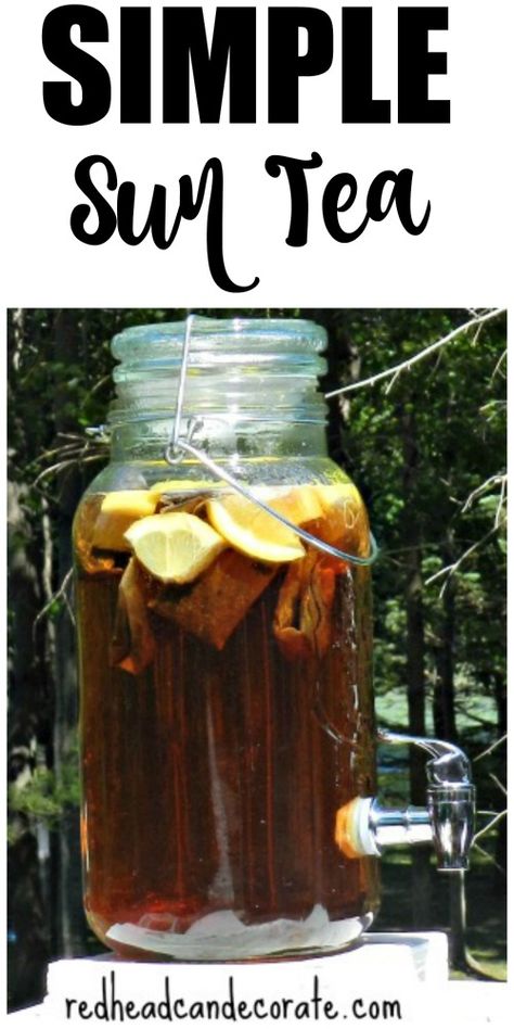 Eclipse Recipes, Phoebe Kate, Sun Tea Recipe, Sun Tea Recipes, Peach Moonshine, Moonshine Recipe, Tea Concentrate, Virgin Drinks, Sweet Tea Recipes