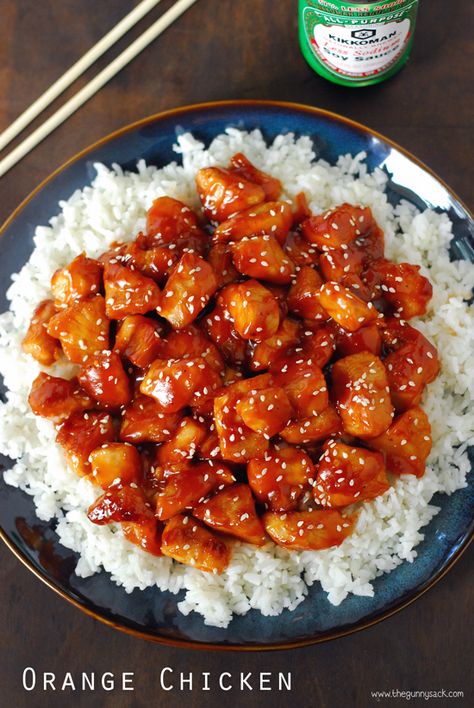 Orange Chicken 30 Minute Skillet Recipe: A easy dinner idea that is family friendly! Ayam Teriyaki, Orange Chicken Recipe, Chicken And Rice, Orange Chicken, Skillet Meals, Orange Recipes, Recipe Ingredients, Main Dish Recipes, Chopsticks