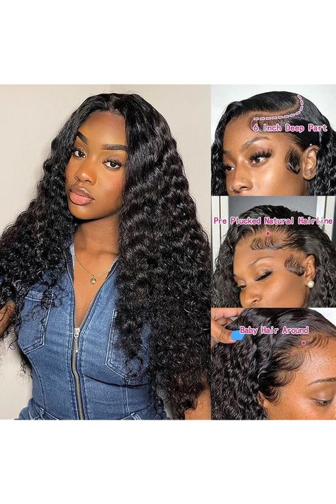 26 Inch Deep Wave Lace Front Wigs Human Hair 13x6 HD transparent Deep Curly Lace Frontal Wig Pre Plucked with Baby Hair Glueless Wigs Human Hair for Women 200% Density Lace Front Wig Human Hair Deep Wave Lace Front Wigs, Curly Lace Frontal, Hair For Women, Glueless Wigs, Lace Front Wigs Human Hair, Curly Lace Front Wigs, Wig Human Hair, Deep Curly, Wigs Human Hair