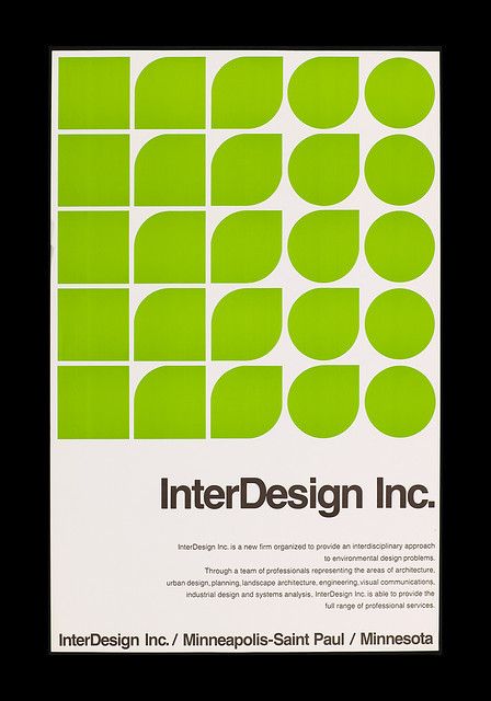 InterDesign Inc Poster. @Karen Budke found your one design! Poster Layouts, Posters Typography, Poster Grafico, Best Posters, Swiss Design, Design Editorial, Pattern Texture, Environmental Design, Design Graphique