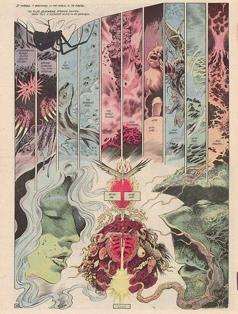 Alan Moore, Swamp Thing, Comic Layout, Graphic Novel Art, Bristol Board, Comic Panels, Comic Illustration, Vintage Comics, Comic Artist