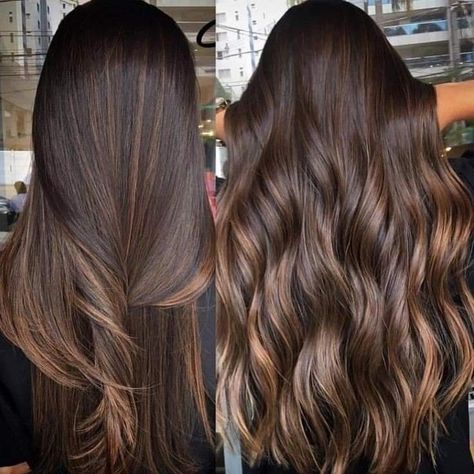 Balayage Straight Hair, Underlights Hair, Brunette Hair With Highlights, Hair Color Light Brown, Caramel Highlights, Brunette Balayage Hair, Ash Blonde Hair, Brown Hair Balayage, Front Hair Styles