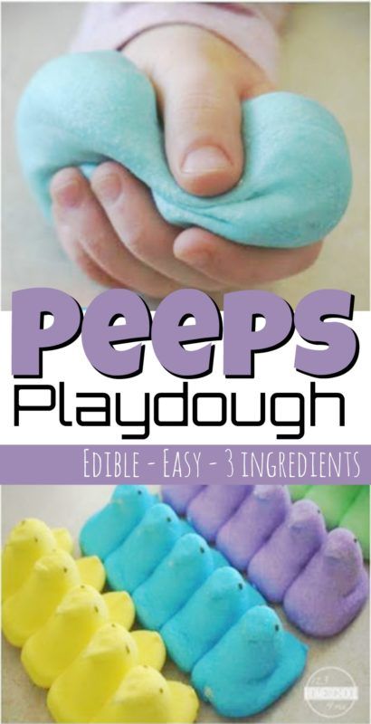 Peeps Playdough Recipe, Peeps Playdough, Edible Playdough Recipe, Easter Activities For Toddlers, Edible Playdough, Easter Play, Easter Lessons, Diy Osterschmuck, Easter Crafts Preschool