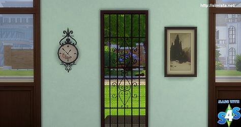 screen-door2 Sims 4 Screen Door, Chain Skirt, Sims 4 Mm Cc, David Sims, Sims 4 Cc Folder, Sims 4 Update, Sims 4 Collections, Iron Door, Best Sims