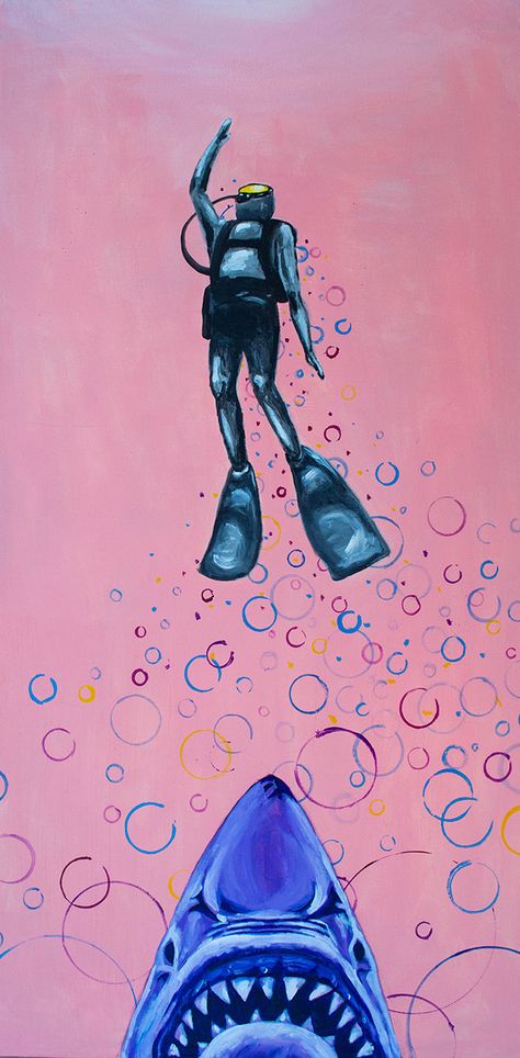 Scuba Diver Drawing Easy, Cartoon Scuba Diver, Scuba Diver Painting, Diver Paintings, Scuba Diving Drawing, Scuba Diver Illustration, Scuba Diver Drawing, Diver Drawing, Scuba Diver Art