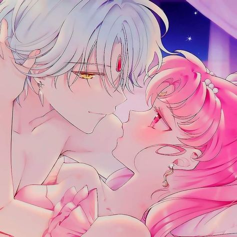 Kawaii Couple Pfp, Princess Lady Serenity, Chibiusa And Helios, Kawaii Couple, Sailor Mini Moon, Arte Sailor Moon, Sailor Moon Stars, Couple Pfp, Sailor Moon Fan Art