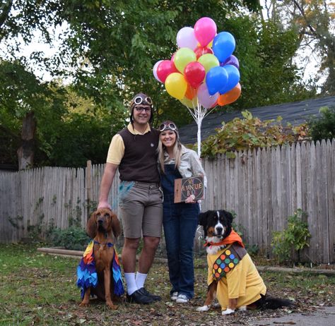 Carl, Ellie, Kevin, and Russel costumes for halloween! Family Themed Halloween Costumes, Pregnant Halloween Costumes, Up Halloween Costumes, Themed Halloween Costumes, Costumes For Halloween, Holloween Costume, Pregnant Halloween, Toddler Halloween Costumes, Toddler Halloween