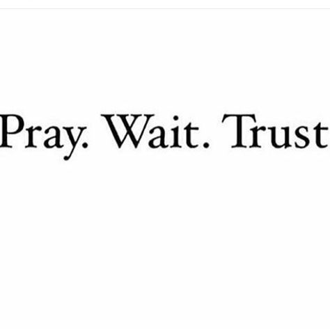 Pray Wait Trust, Spiritual Inspiration, Verse Quotes, Bible Verses Quotes, Faith In God, Quotes About God, Trust God, Faith Quotes, The Words