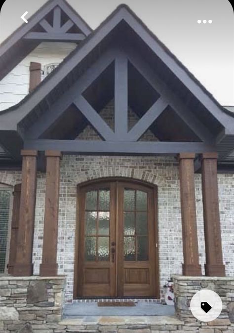 Brick And Stone Exterior Combinations, Paint Colors For House, Colors For House, Exterior House Colors Ranch Style, Exterior House Colors With Stone, Exterior House Colors Combinations, Brown Roof, Colors Combinations, Exterior House Paint Color Combinations