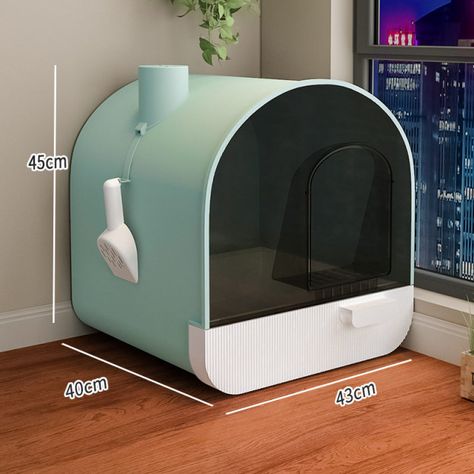 Fully Enclosed Cat Litter Box Oversized Deodorant Cat Toilet Internet Celebrity Drawer Cat Poop Basin Anti Sand Anti Splash|Cat Litter Boxes| - AliExpress Cat Litter Box Diy, Hidden Laundry, Cat Litter Box Furniture, Cat Toilet, Pet Bag, Bamboo Charcoal, Cat Supplies, Cat Litter Box, Cat Bowls