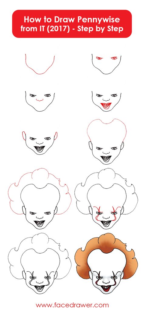 Pennywise the dancing clown is your favourite horror movie character? Learn how to draw Pennywise. Just follow along the easy steps and learn how to draw the scary pennywise. Drawing Pennywise, Clown Dancing, Scary Pennywise, Pennywise Drawing, Pennywise Halloween, Easy Halloween Drawings, Clown Drawing, Characters Halloween, Scary Drawings