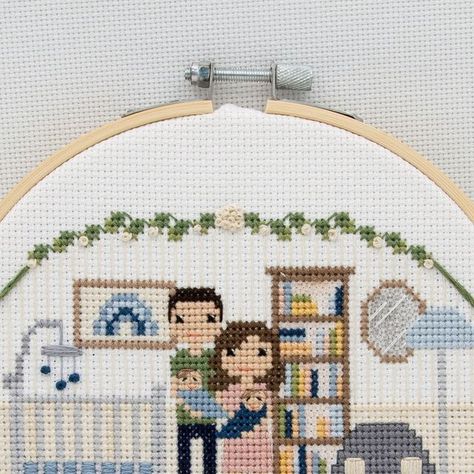 November First, Stitch Friends, Stitch People, Cross Stitch Family, New Mama, In November, Family Portrait, Discount Code, Family Portraits