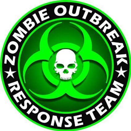 Amazon.com: Zombie Outbreak Response Team Green Skull Vinyl Decal Sticker 5" Color: Automotive Zombie Response Team, Zombie Survival Guide, Funny Vinyl Decals, Green Skull, Team Green, Zombie Hunter, Zombie Party, Green Sticker, Zombie Survival