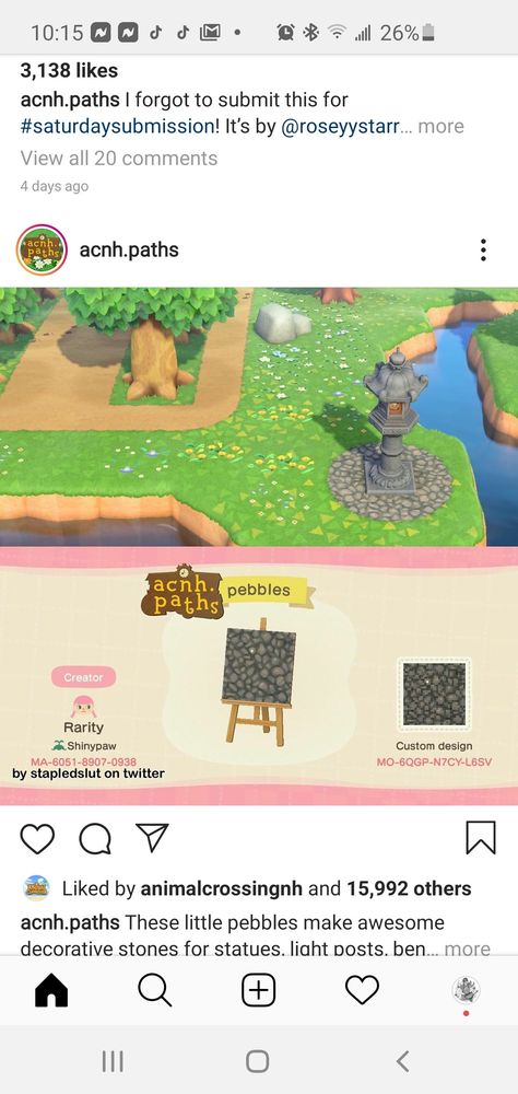 Acnh Pebble Path, Pebble Path, Stone Decor, Post Lights, You Are Awesome, Animal Crossing, Custom Design, Animals, Quick Saves