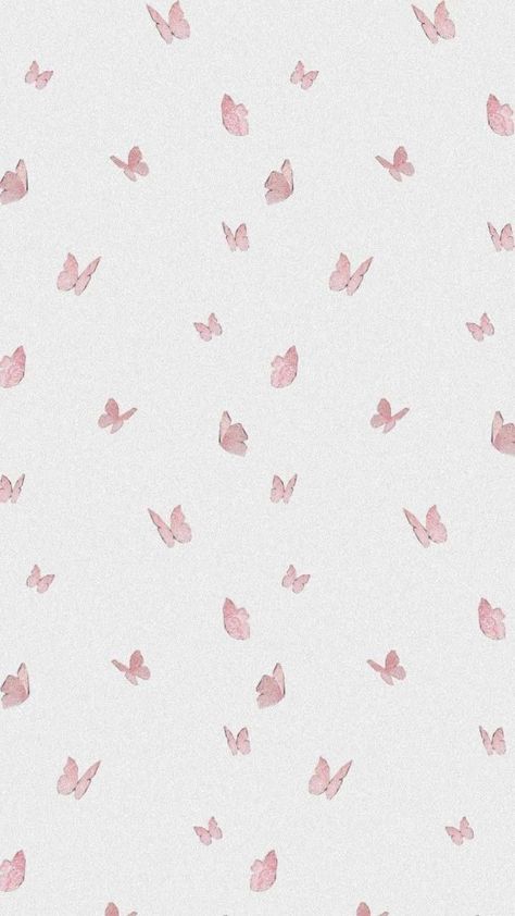 Phone Wallpaper Butterflies, Iphone Background Butterflies, Butterfly Painting Wallpaper, Phone Backgrounds Butterflies, Spring Simple Wallpaper, Baby Pink And White Wallpaper, Pink Wallpaper With Butterflies, Floral Butterfly Wallpaper, Light Pink Widgets Aesthetic