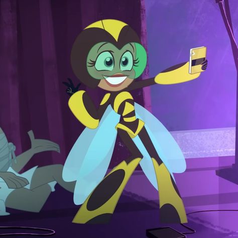 From DC Super Hero Girls S1 E44 "#LeagueOfShadows" 𝐝𝐞𝐬𝐜: bumblebee pfp. bumblebee icon. karen beecher pfp. karen beecher icon. dc super hero girls pfp. dc super hero girls icon Bumblebee Pfp, Dc Super Hero Girls 2019, Augie Doggie, Girls Pfp, Dc Super Hero Girls, Totally Spies, Hero Girl, Girl Superhero, Old Cartoons