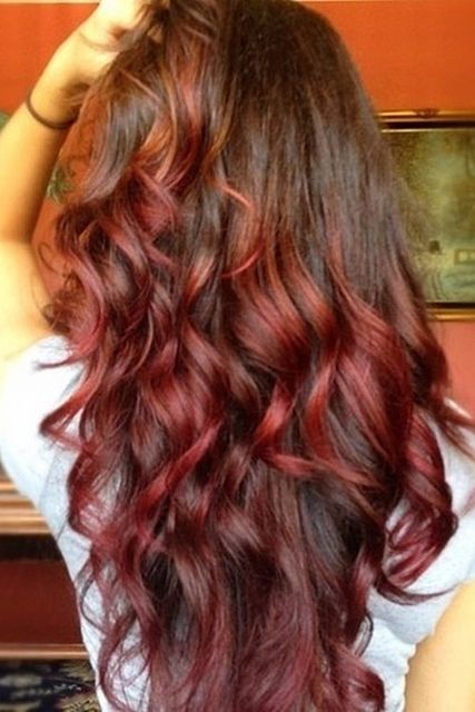 Really wanting to do this! There are now ombre hair dyes in stores! Brown To Red Ombre, Red Tips, Red Ombre Hair, Ombre Hair Extensions, Ombré Hair, Red Ombre, Ombre Hair Color, Hair Envy, Love Hair