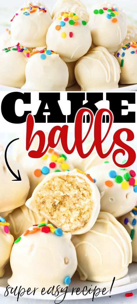 EASY CAKE BALLS RECIPE Cake Pop Icing, Christmas Cake Balls, Cake Balls Recipe, Cake Pop Recipe Easy, Tailgating Food, Cake Ball Recipes, Cake Dip, Moist Cake, Leftover Cake