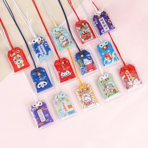 Japanese Prayer Lucky Charm Omamori Pray Beauty Chinese Pendant Imperial Amulet Success Couple Pray Couple, Japanese Lucky Charm, Chinese Pendant, Keychain Backpack, Couples Keychains, Lucky Charms, Special People, Fabric Names, New Classic