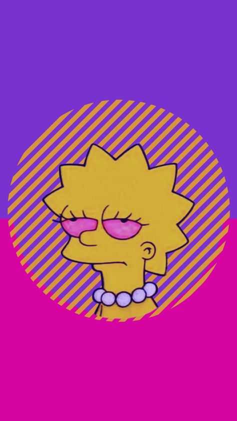 High Lisa Simpson, High Simpsons, Simpsons Wallpaper, Beer Pong Tables, Trippy Art, Iphone Background Wallpaper, Lisa Simpson, Iphone Background, Diy Baby Stuff