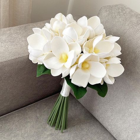 White Magnolia Bouquet, Wedding Bouquet, Bridal Bridesmaids Bouquets ,Real Touch Magnolia Wedding Bouquet,Silk Magnolia Bouquet, Mom Corsage White Magnolia Bouquet, Magnolia Bouquet Wedding, Magnolia Wedding Bouquet, White Greenery Bouquet, Magnolias Wedding Bouquet, Magnolia Bouquet, Flowers Peony, Magnolia Wedding, Greenery Bouquet