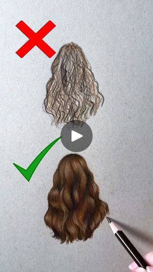 Colour Pencil Art Drawings, Colored Pencil Lessons, Character Anatomy, Drawing Instructions, Life Sketch, Embroidery Lessons, Hair Sketch, Paint Techniques, Drawing Faces