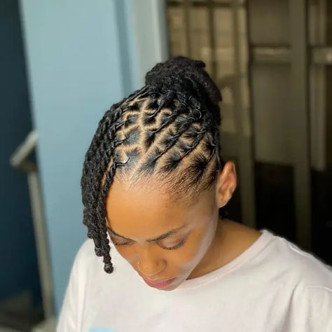 Short Loc Ponytail Styles Dreadlocks, Dreadlock Styles For Women Black Locs Natural Hair, Dreads Hairstyles For Women Black, Dreadlocks Styles For Ladies, Lock Updo Dreadlocks, Dred Lock Styles For Women Mohawk, Dreadlocks Styles For Women Black, Loc French Roll Updo, Updo Locs Hairstyles For Women