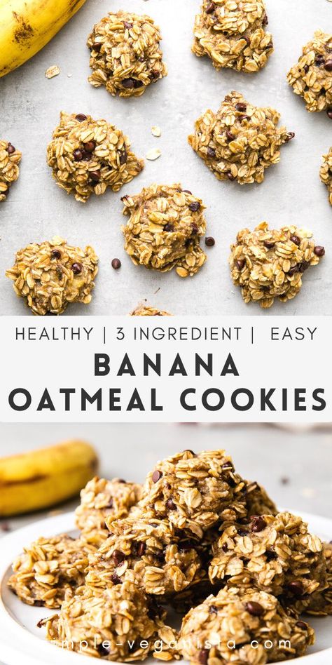 Banana Oat Cookies, Breakfast Oatmeal Recipes, Luxury Lifestyle Aesthetic, Dancer Lifestyle, Banana Oatmeal Cookies, Banana Cookies, Healthy Food Facts, Lifestyle Model, Healthy Oatmeal