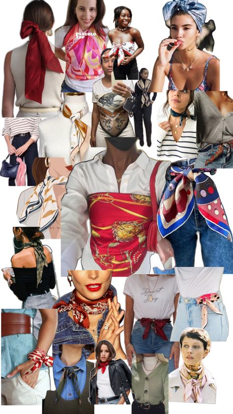 Satin Scarf Outfit, Scarf Outfit, Satin Scarf, Everyday Fashion Outfits, Scarfs, Silk Scarf, Photo Poses, Girly Things, Everyday Fashion