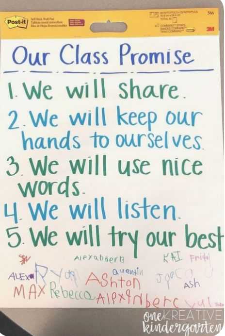 Class Promise, Classroom Discipline, Responsive Classroom, Classroom Expectations, Classroom Behavior Management, Kindergarten Class, Kindergarten First Day, Classroom Behavior, First Grade Classroom