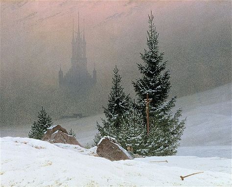 Caspar David Friedrich 'Winter Landscape', 1811 Casper David, Affordable Landscaping, David Friedrich, Edmund Dulac, Winter Szenen, Bel Art, Snowy Landscape, Caspar David Friedrich, Hieronymus Bosch