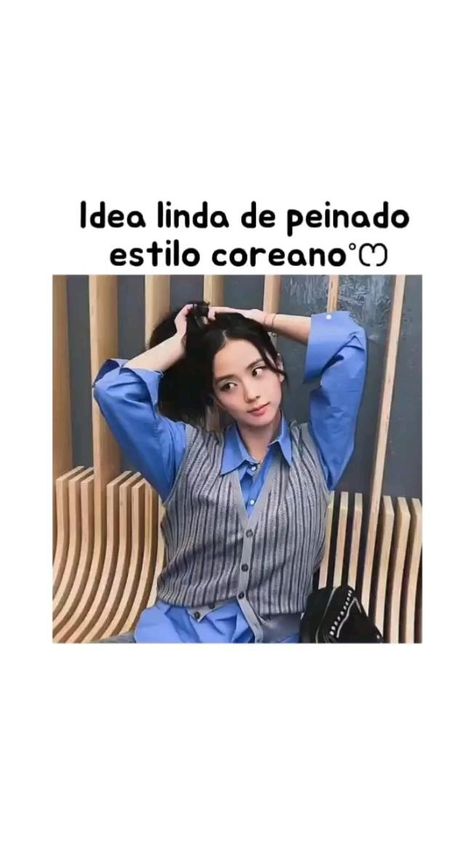 🌸De que trata mi cuenta. 🌸
 • Ideas.🎀
 • Tutoriales.🎀
 • Recetas soft. 🎀
 • (Etc.) Korean Beauty Tips, Peinados Fáciles Para Cabello Corto, Hair Up Styles, Glow Up Tips, Army Girlfriend Style, Korean Hairstyle, Hairstyles Haircuts, Korean Beauty, Up Styles