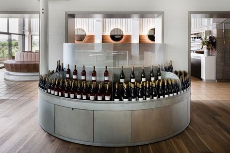 Chandon Australia / Foolscap Studio | ArchDaily Winery Retail Display, Winery Display, Wine Experience, Parisian Bistro, Room Store, Joinery Details, Wine House, Champagne Bar, Brown Color Palette