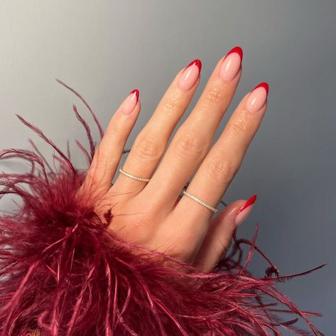 65 Cute 2023 Nail Colors to Inspire You Polish Colors 2023, Nails Polish Colors, 2023 Nail Colors, Red Tip Nails, Nails Festive, Soft Pink Nails, Festive Nails, Mickey Nails, Bright Red Nails