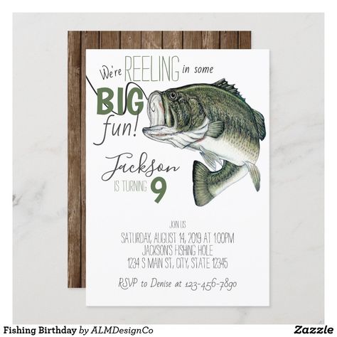 Fishing Theme Birthday, Fishing Birthday Invitations, Fish Birthday, Fishing Birthday Party, Fishing Party, Party Boy, Fishing Birthday, Fishing Theme, Gone Fishing