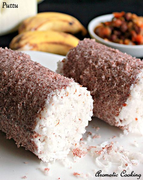 Aromatic Cooking: Puttu Recipe, How To Make Kerala Style Puttu Puttu Recipe, Indian Food Blog, Indian Cuisine Recipes, Indian Veg Recipes, Low Calorie Breakfast, Sri Lankan Recipes, Kerala Food, Indian Breakfast, Ramadan Recipes