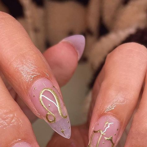 Leo Inspired Nails, Leo Season Nails, Leo Nails, Biab Nails, Season Nails, Leo Season, Inspired Nails, Nails, Makeup