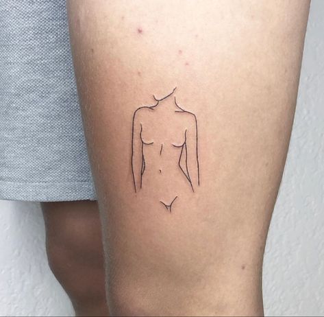 Feminist Tattoos Small, Small Artsy Tattoos, Small Easy Tattoos For Beginners, Non Binary Tattoo Ideas, Simple Cool Tattoos, No Shading Tattoo, Stick And Poke Tattoo Aesthetic, Small Cool Tattoos For Guys, Cool Simple Tattoos For Guys