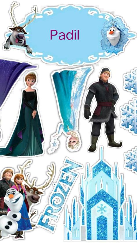 Frozen Toppers Printables, Frozen Cake Topper Printable Elsa, Elsa Cake Topper Printable, Frozen Cake Topper Printable, Frozen Topper, Frozen Elsa Cake Topper, Topper Frozen, Frozen Cupcake Toppers, Elsa Cake Toppers