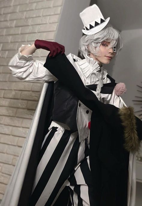 Nikolai Gogol Nikolai Gogol Bsd Aesthetic, Nikolai Gogol Bsd Anime, Nikolai Cosplay Bsd, Nikolai Hair Down, Nikolai Gogol Cosplay, Nikolai Cosplay, Nikolai Gogol Bsd, Bsd Cosplay, Any Pronouns