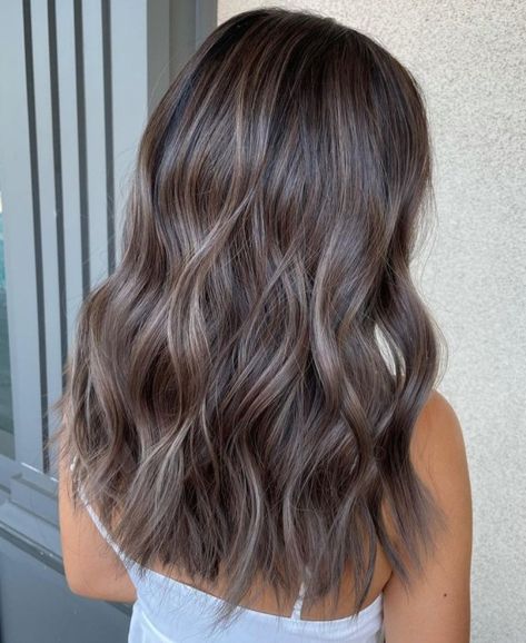 Mushroom Hair Color, Mushroom Brown Hair Color, Ash Brown Hair Balayage, Mushroom Brown Hair, Mocha Hair, Mushroom Hair, Brown Hair Color Ideas, Mushroom Brown, Dark Brunette Hair