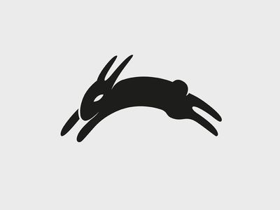 Dribbble - The Black Rabbit Of Inlé by Russell Beswick Rabbit Icon, Hare Illustration, Paint Charts, Watership Down, Black Bunny, Rabbit Tattoos, Black Rabbit, Wrist Tattoos For Women, Silhouette Stencil