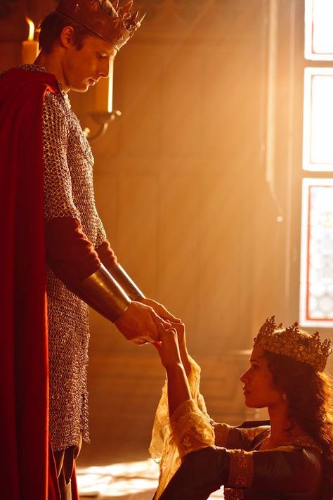 A romantic love like Arthur and Guinnivere from Merlin (TV Show).  The crown is just a plus but not necessary! Merlin Gwen, Arthur And Gwen, Arthur And Guinevere, Angel Coulby, Merlin Colin Morgan, Merlin Series, Roi Arthur, Merlin Fandom, Merlin Cast