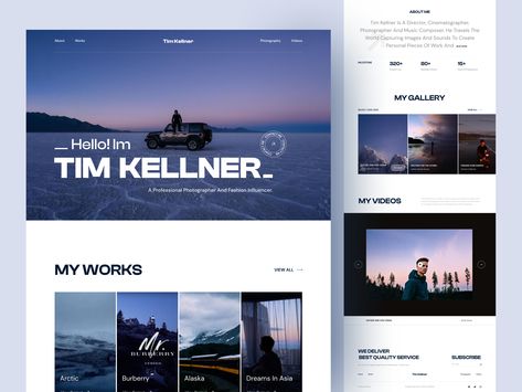 Introducing the stunning redesign of Tim Kellner's website. The website redesign is sleek and modern, making it easy to navigate and showcase Tim Kellner's impressive portfolio. The use of full-screen images and videos gives the website a cinematic feel, perfectly fitting for a creative like Tim Kellner. #portfolio #portfoliowebsite #fashion #fashionwebsite #redesign #photographer #photography #photowebsite #photographywebsite #photoshoot Photography Portfolio Website, Portfolio Website Design, Photo Website, Website Redesign, Create Words, Photography Website, Fashion Website, Photographer Photography, Portfolio Website