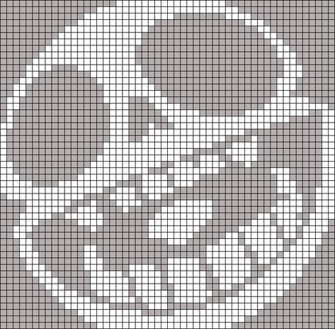 Alpha pattern #18768 | BraceletBook Gorillaz Cross Stitch, Gorillaz Alpha Pattern, Pearled Bead, Monkey Skull, Graph Crochet, Filet Crochet Charts, Pixel Drawing, Pixel Crochet, Pixel Art Grid