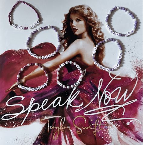 Speak Now Bracelet, Eras Bracelets, Preppy Bracelets, Taylor Swift Fan Club, Aesthetic Memes, Taylor Swift Speak Now, Bracelet Inspo, Tour Outfits, Speak Now