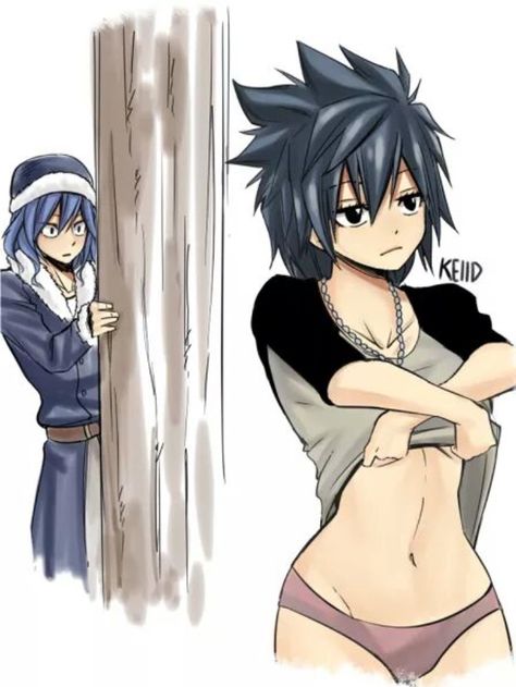 Gruvia genderbend Fairy Tail Genderbend, Ayame Himuro, Fairy Tail Gruvia, Fairy Tail Comics, Fariy Tail, Juvia Lockser, Fairy Tail Love, Gray Fullbuster, Dark Wings