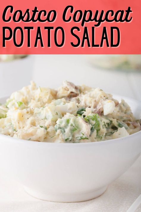 Here’s a great copycat recipe for the Reser’s brand of classic potato salad sold at Costco in large tubs. Skip the store-bought version and make your own using simple and wholesome ingredients. Summer Juice Recipes, Clean Eating Basics, Salad Copycat, Gluten Free Recipes Side Dishes, Paleo Side Dishes, Chicke Recipes, Clean Eating Salads, Best Paleo Recipes, Classic Potato Salad