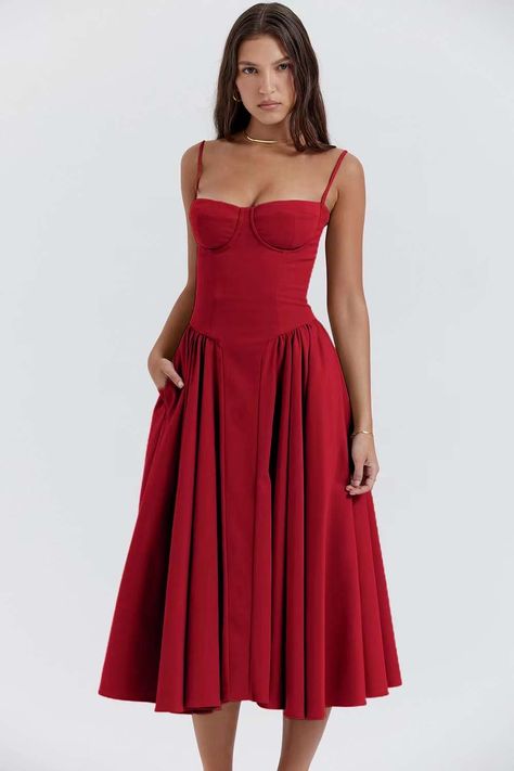 Red Midi, House Of Cb, Red Midi Dress, Red Dress, Midi Dress, Photography, Red, Dresses, Quick Saves