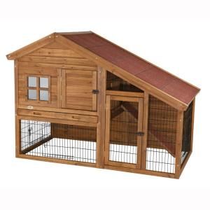 TRIXIE, 4.9 ft. x 2.6 ft. x 3.5 ft. Rabbit Enclosure with a View Hutch, 62335 at The Home Depot - Mobile Rabbit Houses, Three Rabbits, Diy Rabbit Hutch, Rabbit Enclosure, Outdoor Rabbit Hutch, Backyard Coop, Vinyl Fence Panels, Sliding Doors Exterior, Indoor Rabbit